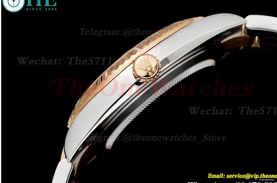 Oys Textured Silver EWEF 41mm Datejust 126331 RG SS A3235 Dia 0514